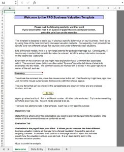 Business Valuation Template