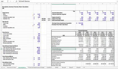Startup Excel Model