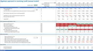 Excel Revolving Credit Calculator for annual models