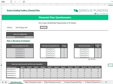 Startup Financial Plan Template