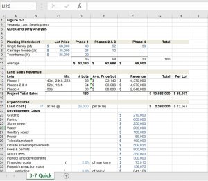 Real Estate Professional Developer's Excel Tool Kit