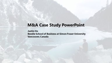 M&A Case Study PowerPoint