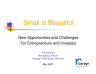 New Opportunities and Challenges For Entrepreneurs and Investors - Page 1