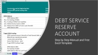 Debt Service Reserve Account (Manual & Excel Template) - Eloquens