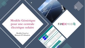 Modèle Générique pour une centrale électrique solaire