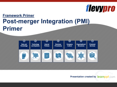 Post-merger Integration (PMI) Primer