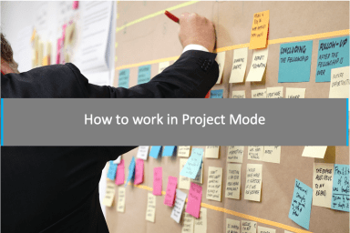 How to work in Project Mode