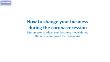 How to change your business during the recession caused by coronavirus