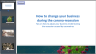 How to change your business during the recession caused by coronavirus