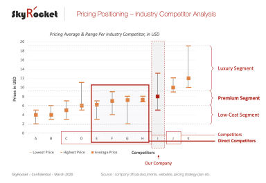 Pricing Positioning - Industry Competitor Analysis Template Slide