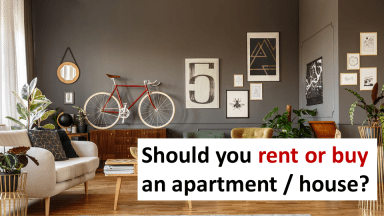 Rent vs Buy a house/apartment/flat  - Excel Model
