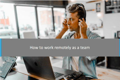 How to Work remotely as a team