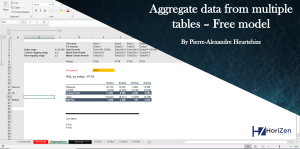 Best Practice to aggregate data from several tabs in excel
