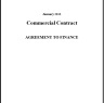 Contract Template : Traditional Banking - Agreement To Finance