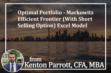 Optimal Portfolio - Markowitz Efficient Frontier (With Short Selling Option) Excel Model
