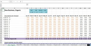 Cash Model Template for Startups