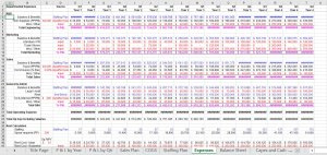 Startup Pro-forma Profit and Loss statement (P&L) Template