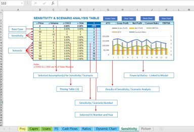 Sensitivity & Scenario Analysis Excel Template