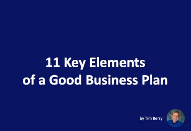 How to build a good business plan: 11 Key Elements