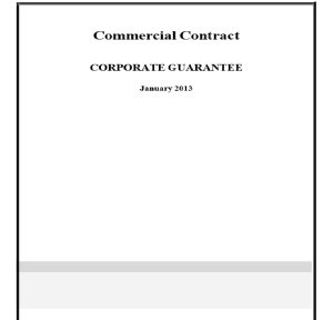 Sample's : Personal Guarantee and Corporate Guarantee