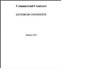 Sample/Template : Letter to issue and Continue Demand Promissory Note