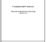 Sample / Template: Commercial Contract Finance Request Letter