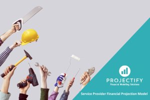 Service Provider Startup/Existing Business Financial Projection 3 Statement Excel Model