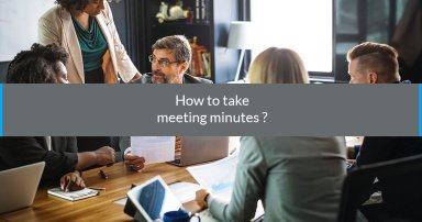 How to take meeting minutes