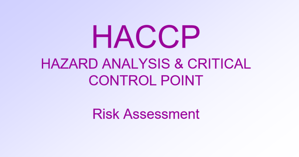 HACCP Principles for Food Quality Management - Eloquens