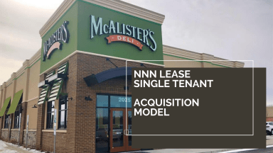 NNN Single Tenant Acquisition Financial Model