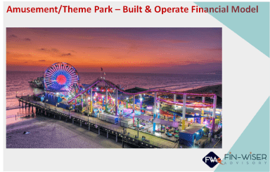 Amusement Park- 3 statement Financial Model with Cash Waterfall, NPV & IRR, Construction and Operation Phase