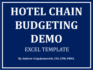 Hotel Chain Budgeting Excel Template Demo