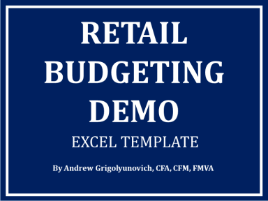 Retail Budgeting Excel Template Demo