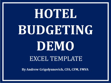 Hotel Budgeting Excel Template Demo