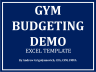 Gym Budgeting Excel Template Demo