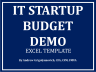 IT Startup Budget Excel Template Demo