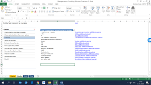 Management Consulting Tools, Techniques, Frameworks Overview