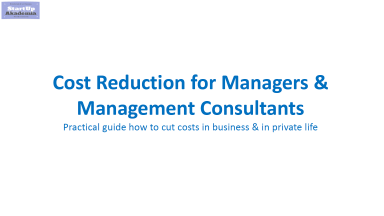 Cost Reduction for Management Consultants & Managers