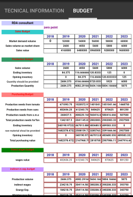 Yearly Flexible Budget