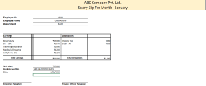 Payroll Sample With Dynamic Salary Slip