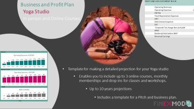 Yoga Studio Business Plan & Profit Plan (in-person and online classes and workshops)