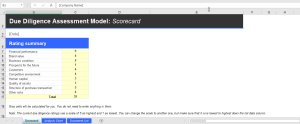 Due Diligence Assessment Model
