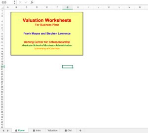Venture Capital Valuation Method Excel Model