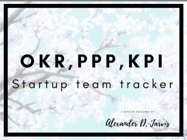 OKR, PPP and KPI manager Excel Model for small startup teams