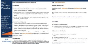 Credit Control & Debt Recovery Procedures
