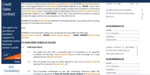 Sales Agreement with Reserving the Right of Ownership