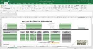 Should Cost/Cost Break Down method Template