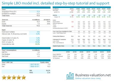 LBO model - Leveraged Buyout Analysis