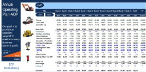 Annual Operating Plan - AOP for Equipment Rental
