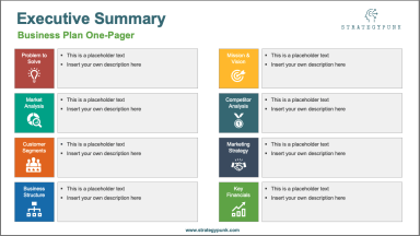 Business Plan One-Pager Powerpoint Template